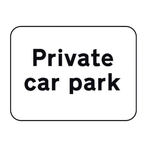 Private Car Park Road Sign (w/o channel)