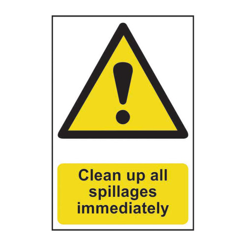 Clean up all spillages immediately - Self Adhesive PP (200 x 300mm)
