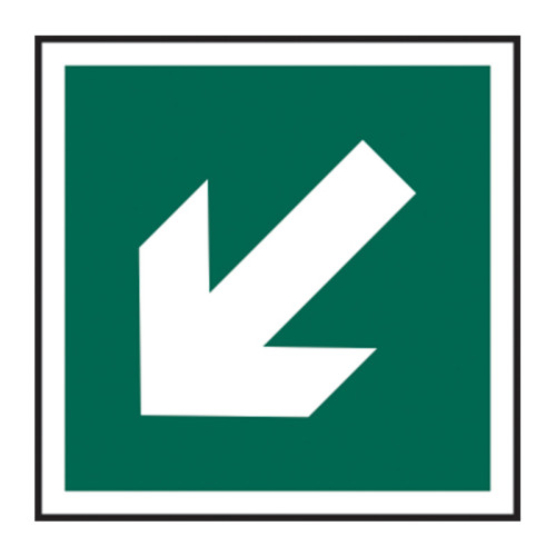 Diagonal arrow symbol 1.2mm Recyclable PP (125 x 125mm)