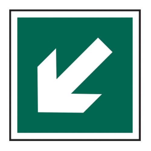 Diagonal arrow symbol 1.2mm Recyclable PP (150 x 150mm)