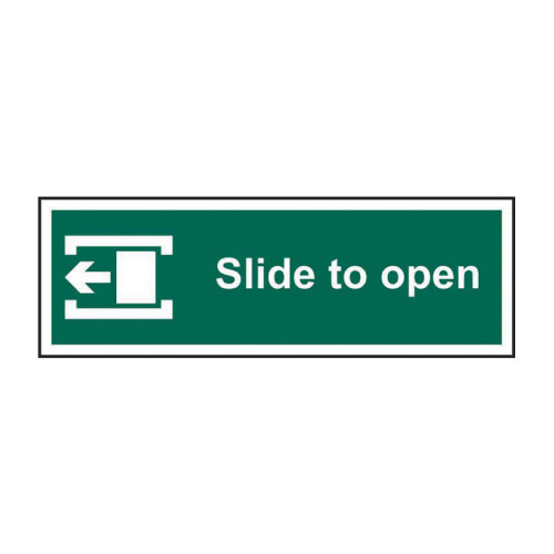 Slide to open (left) 1.2mm Recyclable PP (300 x 100mm)