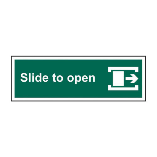 Slide to open (right) 1.2mm Recyclable PP (300 x 100mm)
