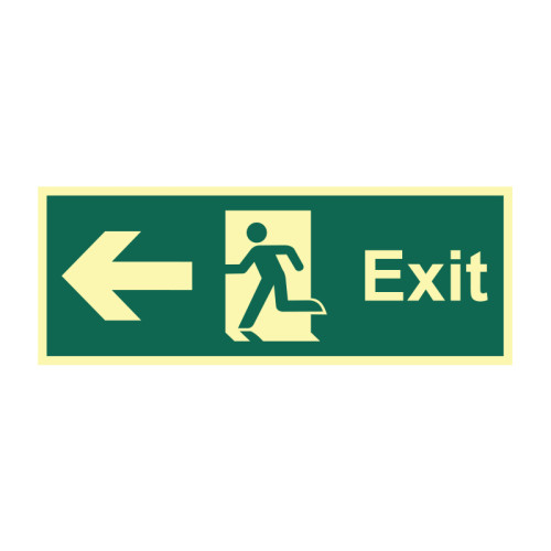 Exit Arrow Left- PHO (400 x 150mm) 13370