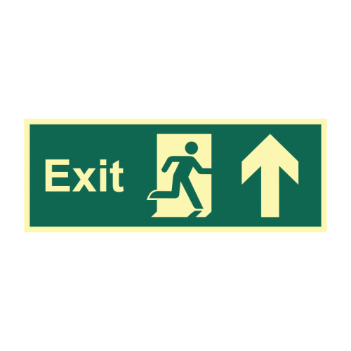 Exit Arrow Up - PHO (400 x 150mm)