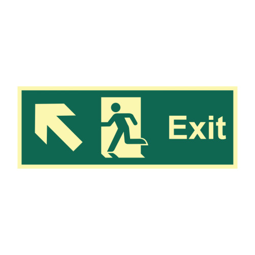Exit Arrow Up/Left - PHO (400 x 150mm) 13376