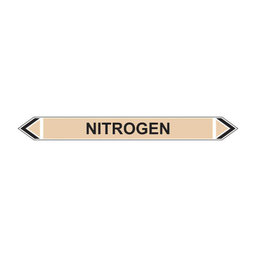 'Nitrogen' Flow Marker, Self-Adhesive Polypropylene, 5 Pack (384mm x 40mm)