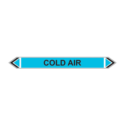 'Cold Air' Flow Marker, Self-Adhesive Polypropylene, 5 Pack (384mm x 40mm)