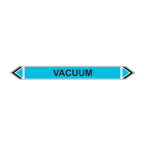 'Vacuum' Flow Marker, Self-Adhesive Polypropylene, 5 Pack (384mm x 40mm)