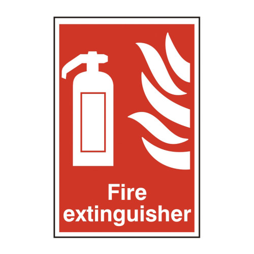 Fire extinguisher - Self Adhesive PP (200 x 300mm)