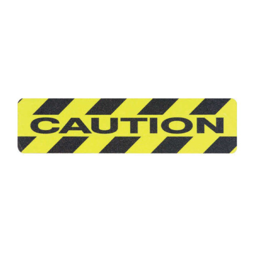 'Caution' Non-Slip Floor Treads (150mm x 600mm)
