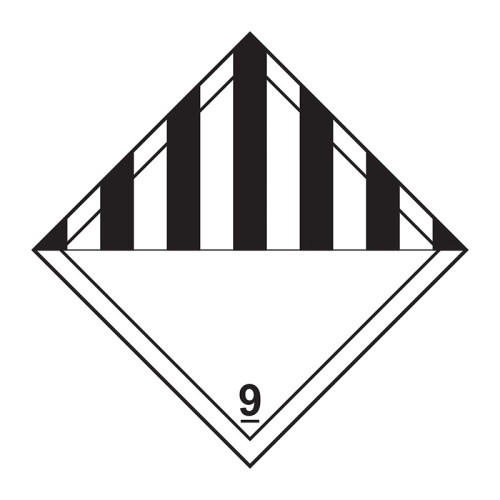 'Black Chevron 9' Label, Self-Adhesive Vinyl, (200mm x 200mm)