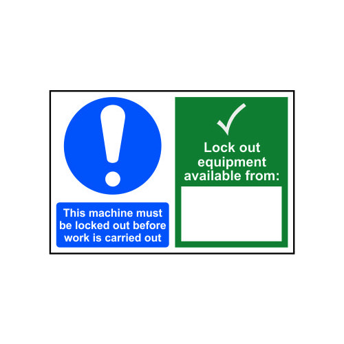 This machine must be locked out beforeâ€¦ 1.2mm Recyclable PP (300 x 200mm)