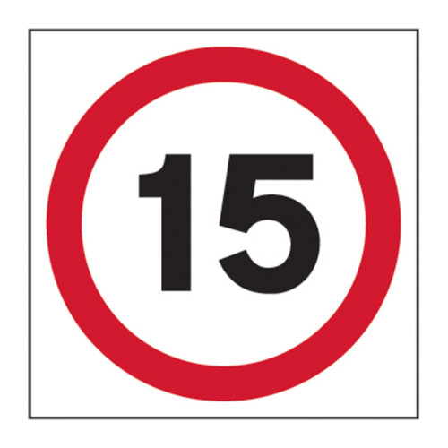 15mph (speed limit) 1.2mm Recyclable PP (400 x 400mm)