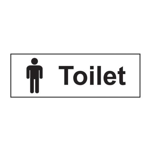 Toilet (Gentlemen) 1.2mm Recyclable PP (300 x 100mm)