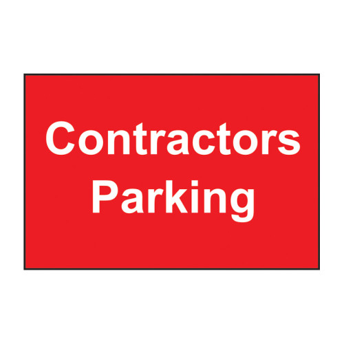 Contractors Parking - 1.2mm Recyclable PP (600 x 400mm)
