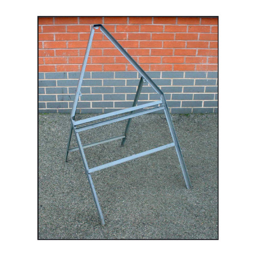 Road Sign Stanchion with Supplementary Plate (750mm Triangle)