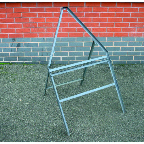 Road Sign Stanchion with Supplementary Plate (600mm Triangle)