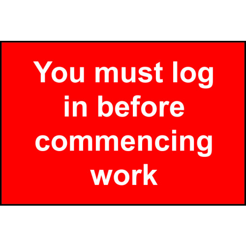 You must log in before commencing work 1.2mm Recyclable PP (300 x 200mm)