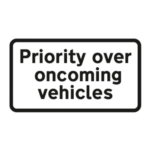 Priority over oncoming vehicles (with channel)