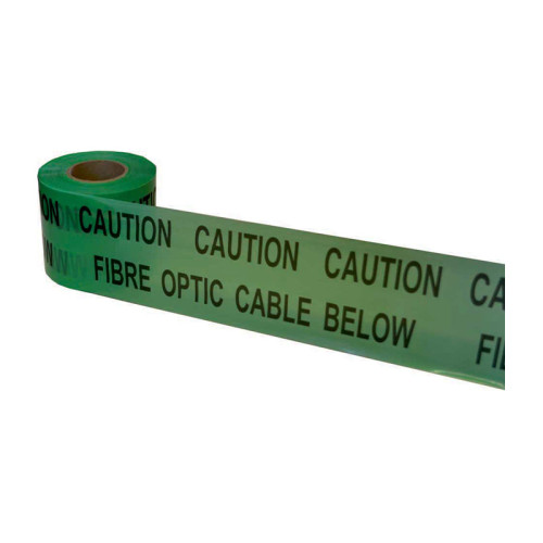 'Caution Fibre Optic Cable Below' Underground Tape (150mm x 365mm)