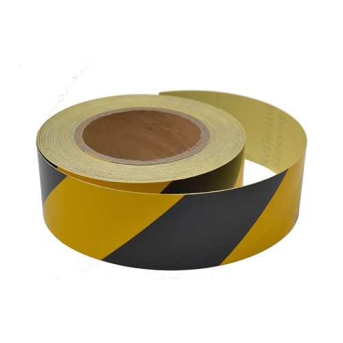 Reflective Tape, Black and Yellow (50mm x 25m)