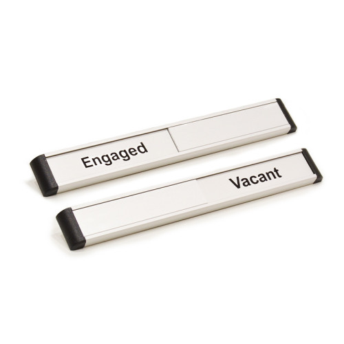 Vacant/Engaged' Door Slider System, (220mm x 30mm)