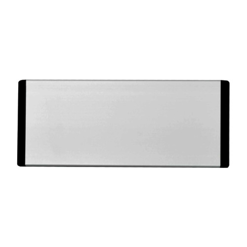 Door Slider System, Header Panel Only With Black End Caps & Black Text, Silver Anodised (320mm x 120mm)