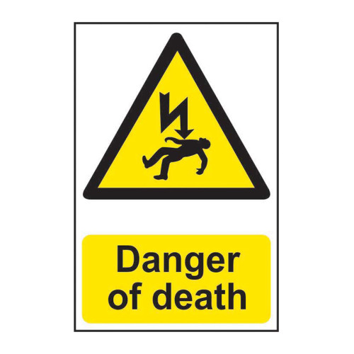 Danger of death 1.2mm Recyclable PP (200 x 300)
