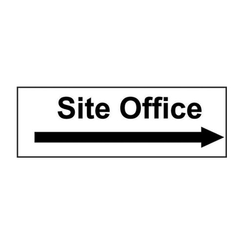 Site Office arrow right 1.2mm Recyclable PP (300 x 100mm)