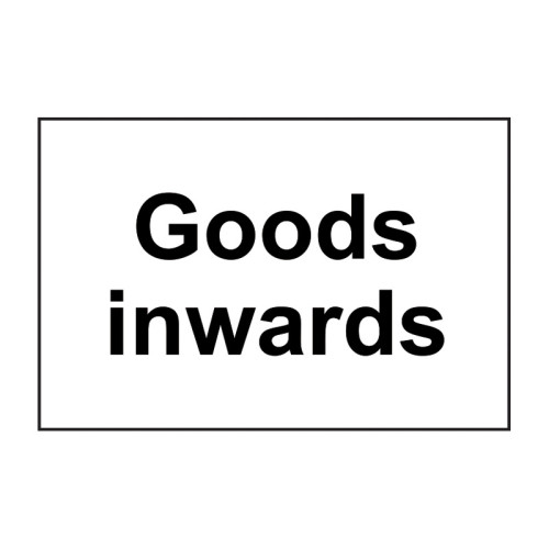 Goods inwards 1.2mm Recyclable PP (300 x 200mm)