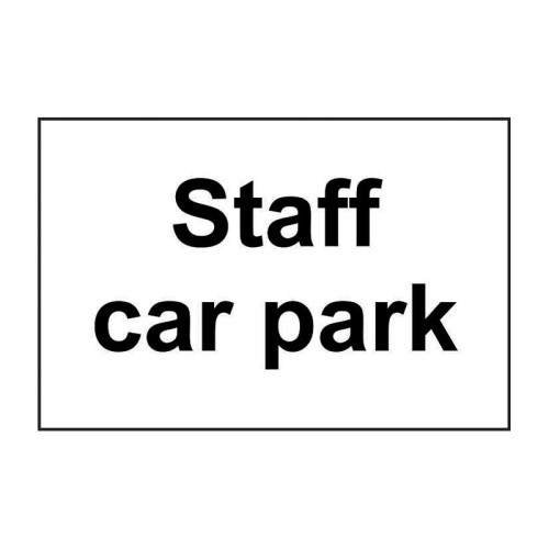 Staff car park 1.2mm Recyclable PP (300 x 200mm)