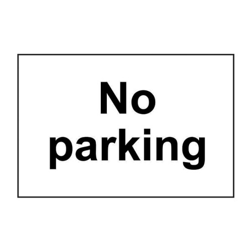 No parking 1.2mm Recyclable PP (300 x 200mm)