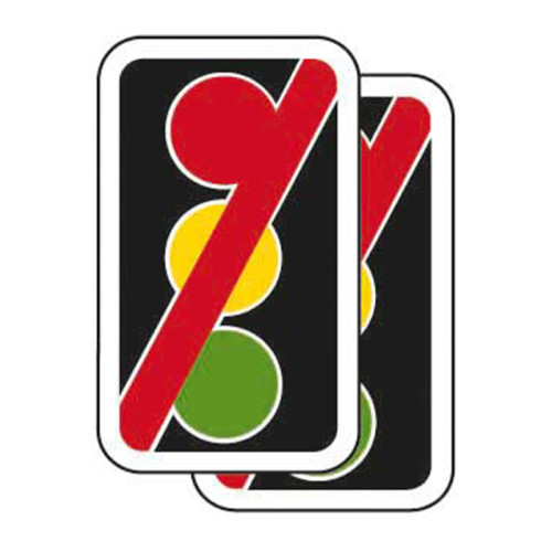 'Faulty Traffic Light' Temporary Road Sign, Lightweight Corrugated Plastic (420mm x 700mm) Pack of 2.