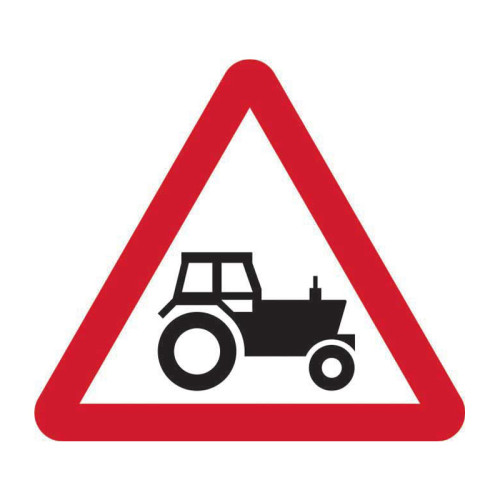 Agricultural vehicles Road Sign (with channel)