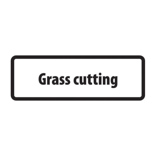 'Grass Cutting' Supplementary Plate, Zintec (685mm x 275mm)