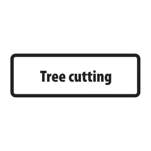 'Tree Cutting' Supplementary Plate, Zintec (685mm x 275mm)