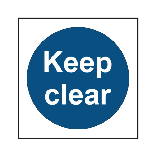 Keep clear - SAV (150 x 150mm) 14787