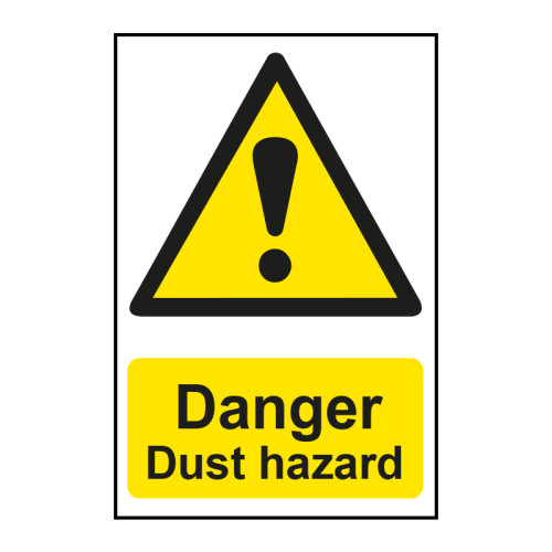 Danger Dust hazard - RPVC (200 x 300mm) 14881