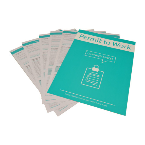 Permit to Work Forms - Confined Spaces - Pack of 10