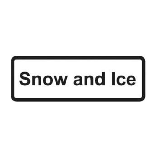 'Snow And Ice' Supplementary Plate, Zintec (685mm x 275mm)