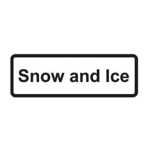 'Snow And Ice' Supplementary Plate, Zintec (860mm x 360mm)