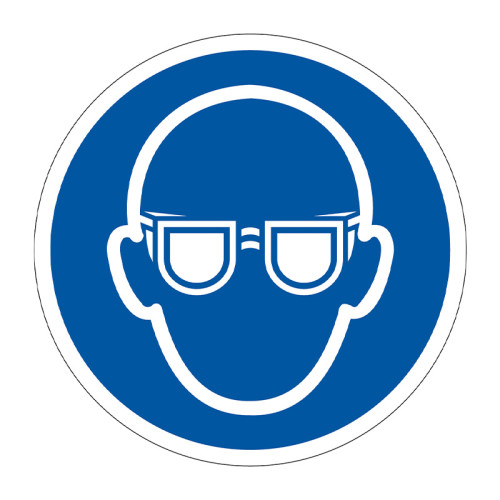 'Eye Protection' Symbol, Floor Graphic, (400mm Dia.)