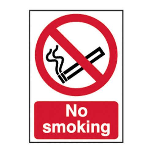 'No Smoking' Sign, Self Adhesive Vinyl (148mm x 210mm)