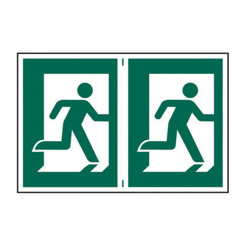 Man running right - Self Adhesive PP (300 x 200mm)