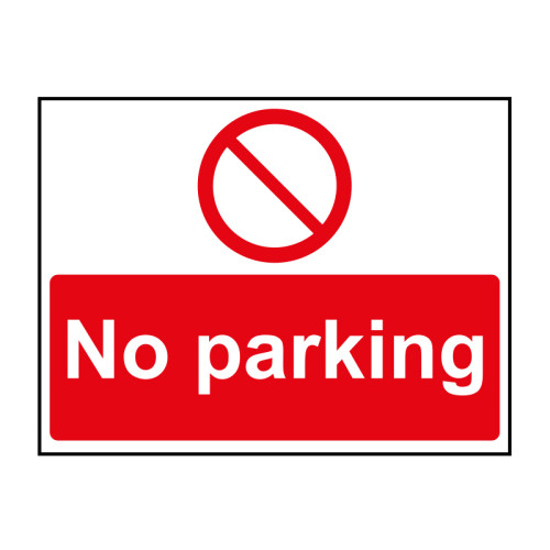 No parking 1.2mm Recyclable PP (600 x 450mm)
