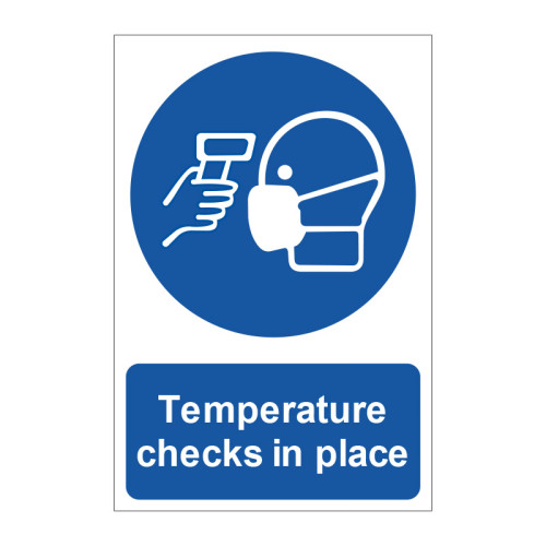 Temperature checks in place 1.2mm Recyclable PP (200 x 300mm)