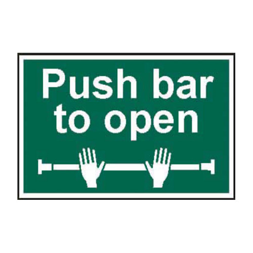Push bar to open - 1.2mm Recyclable PP (300 x 200mm)