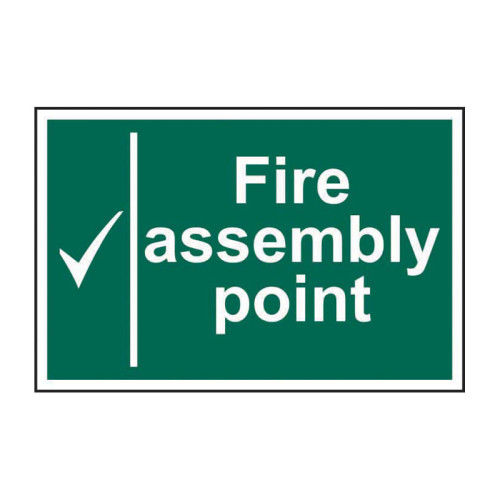 Fire assembly point - Self Adhesive PP (300 x 200mm)