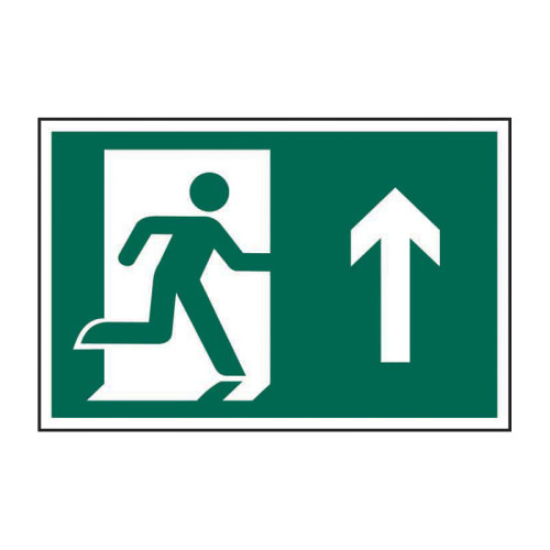 Running man arrow up - 1.2mm Recyclable PP (300 x 200mm)