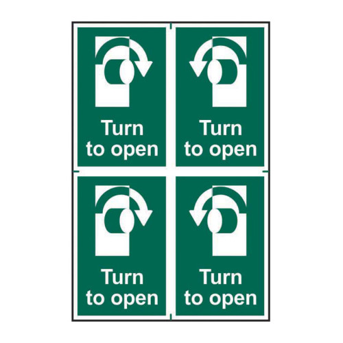 Turn to open - 1.2mm Recyclable PP (200 x 300mm)